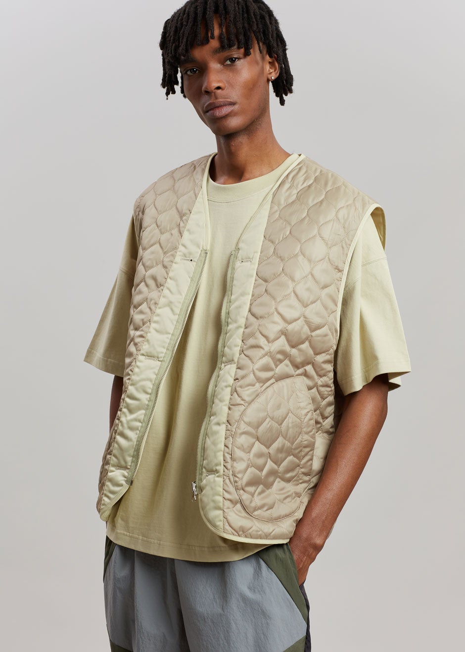 Gaby Reversible Vest - Mastic - 6 - Gaby Reversible Vest - Beige Vest The Frankie Shop [gender-male]