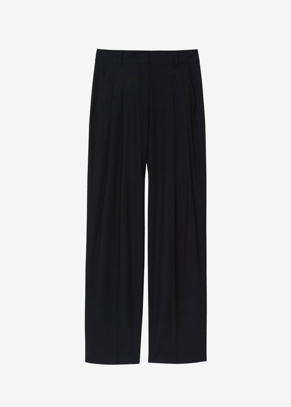 Gelso Pleated Trousers - Black - 17