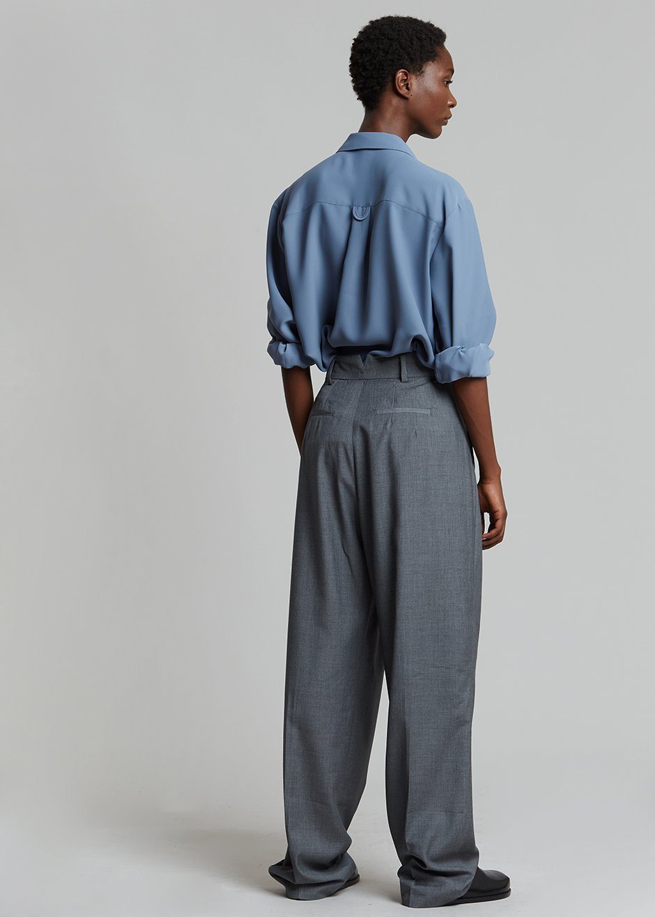 Buy SERA Grey Melange Women's Grey Melange High-Rise Harem Pants | Shoppers  Stop