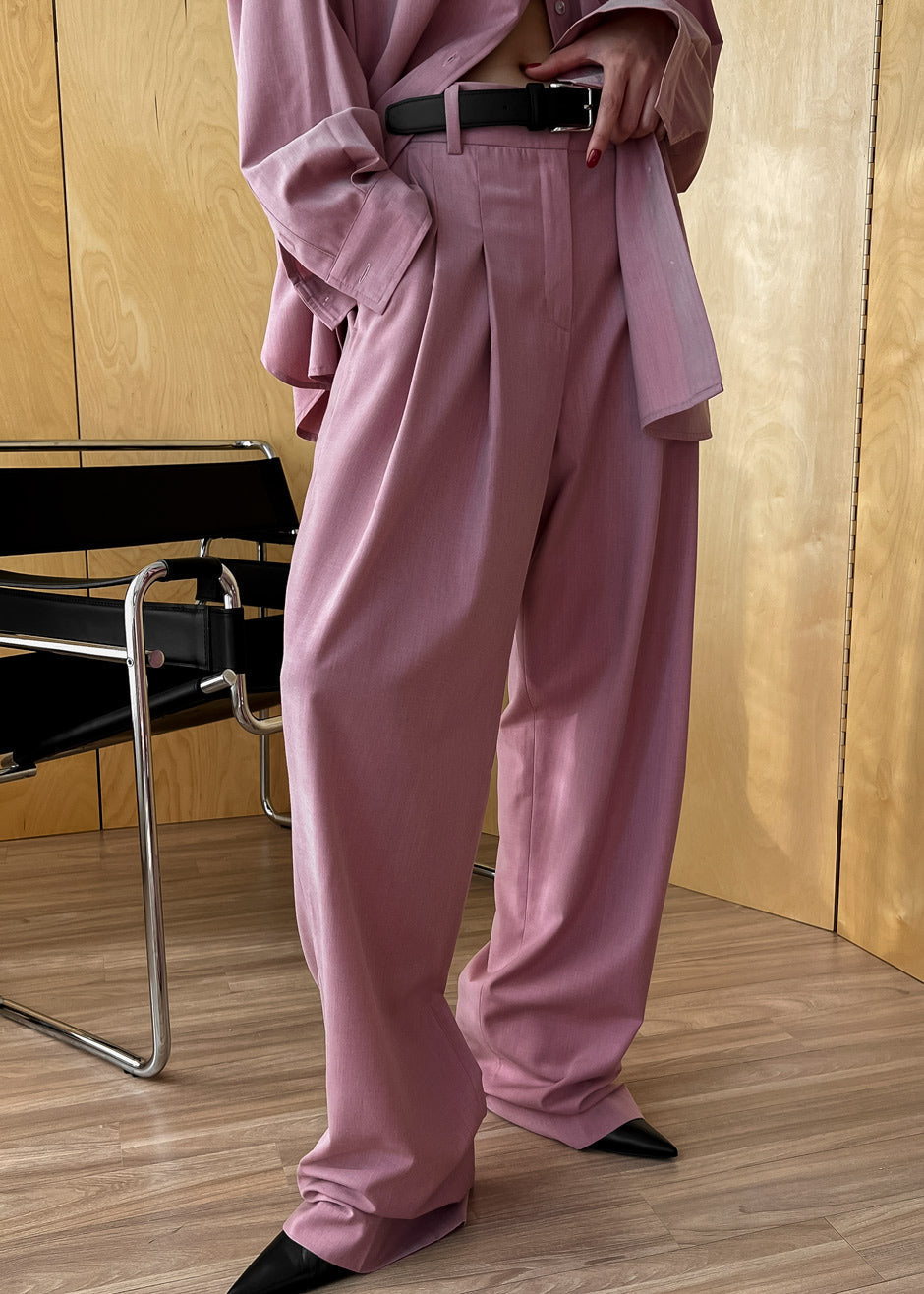 Gelso Pleated Trousers - Rose - 2