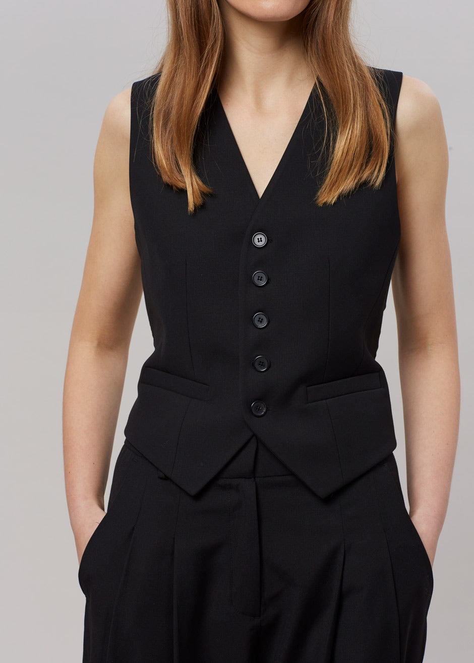 Gelso Waistcoat - Black - 9