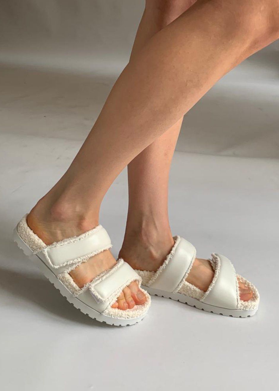 GIA x Pernille Double Strap Sandals - Off White - 3