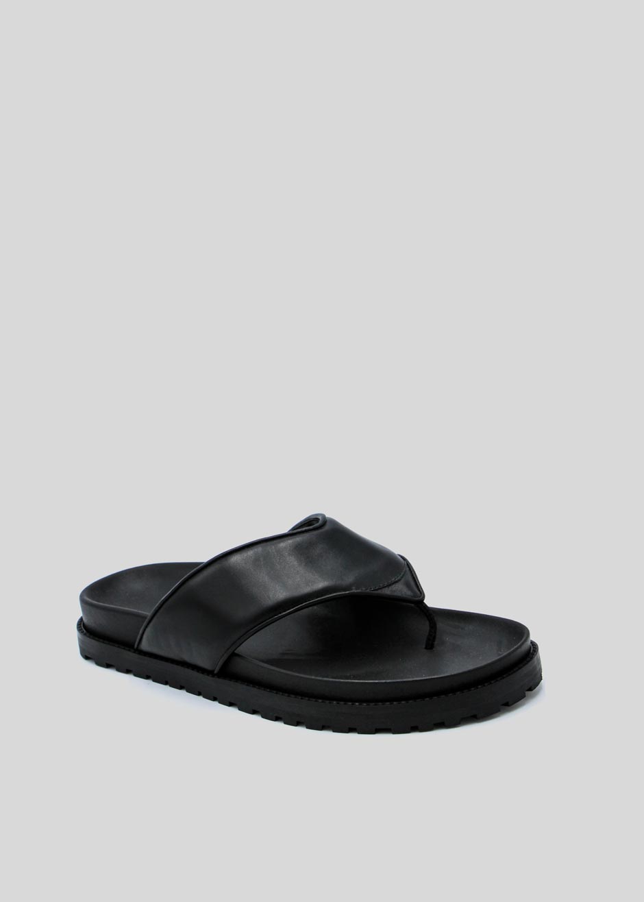 GIA x Pernille Padded Thong Sandals - Black - 3