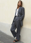 Graphite Pleated Suit Trousers Pants More than Yesterday