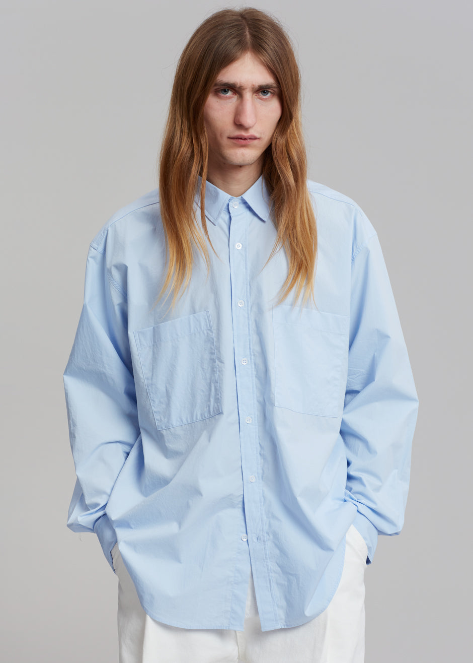 Gus Oversized Shirt - Sky - 6