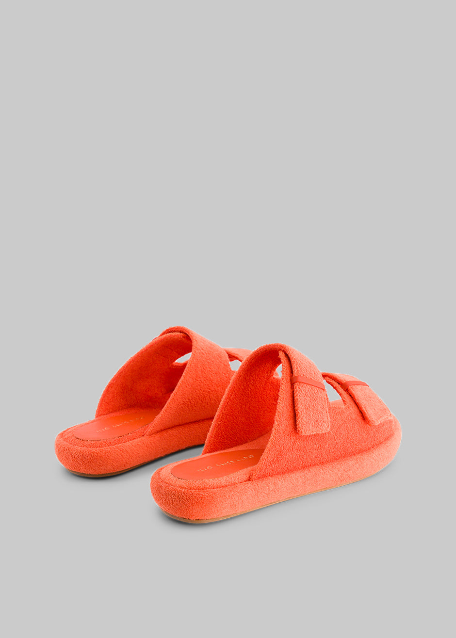 Ilio Smeraldo x TFS Terrycloth Chunky Sandal - Orange - 7
