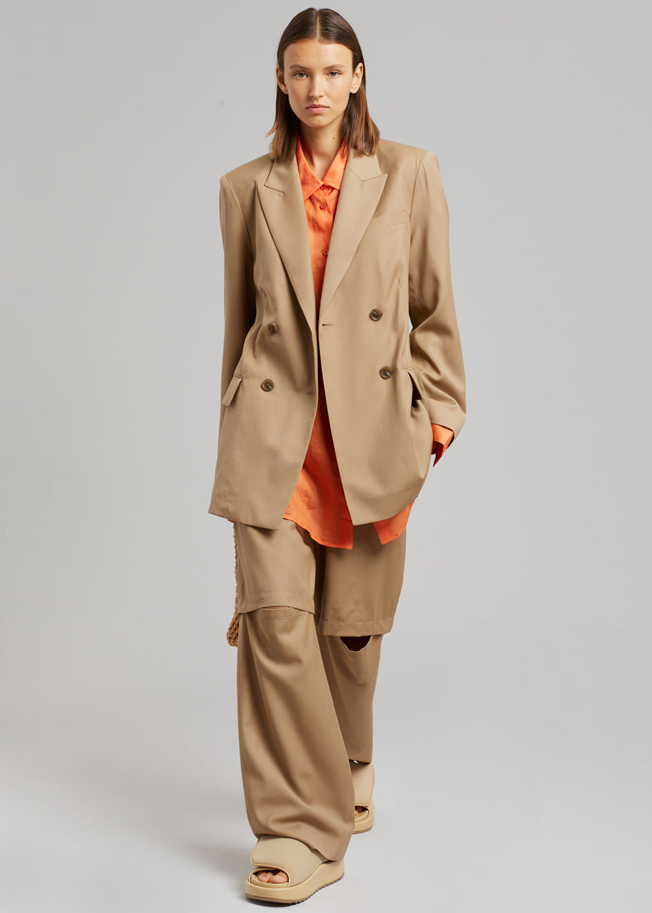 Irina Slit Pants - Camel - 5