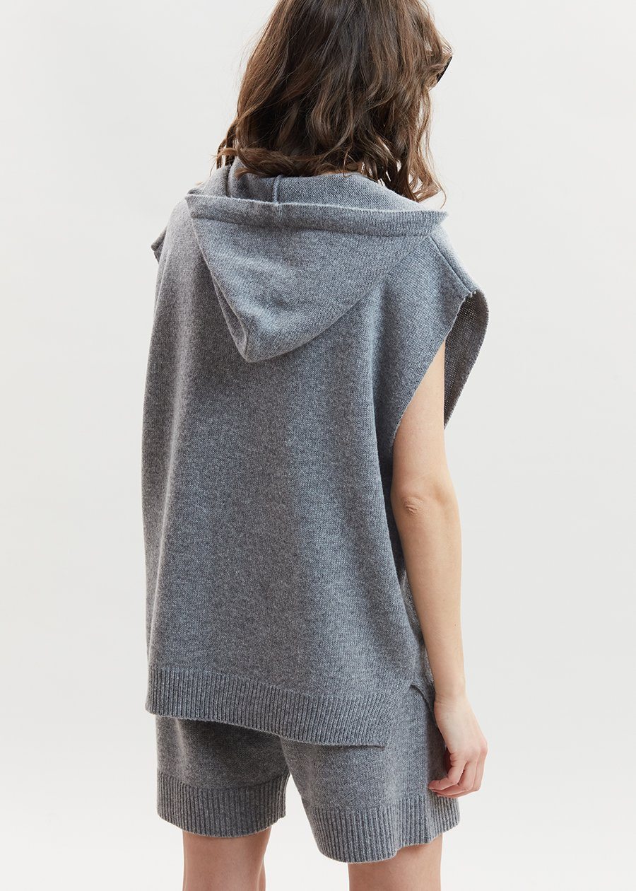 Juno Knit Lounge Shorts - Grey Melange - 8