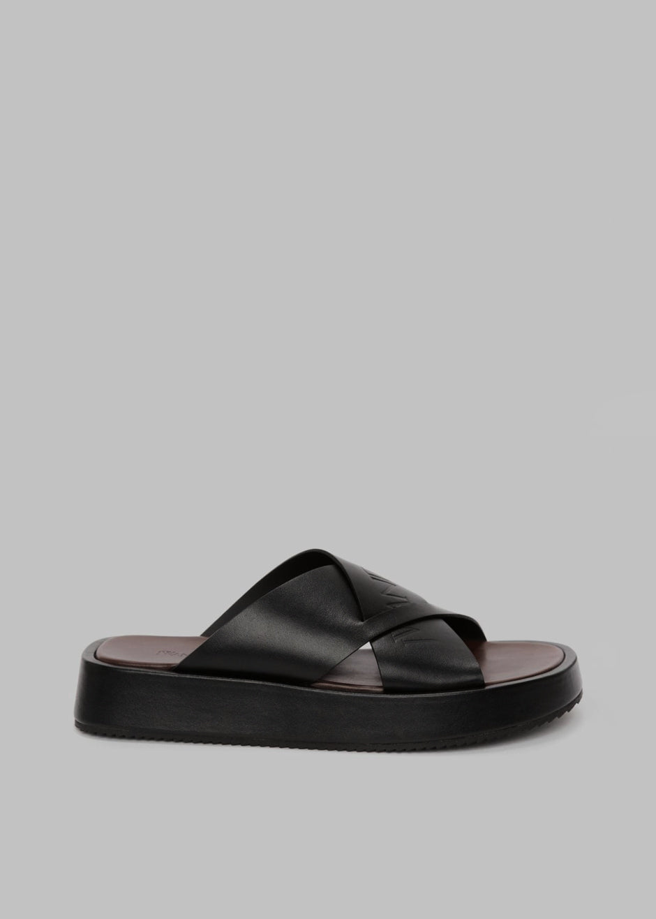 JW Anderson Flat Platform Sandal - Black – Frankie Shop Europe