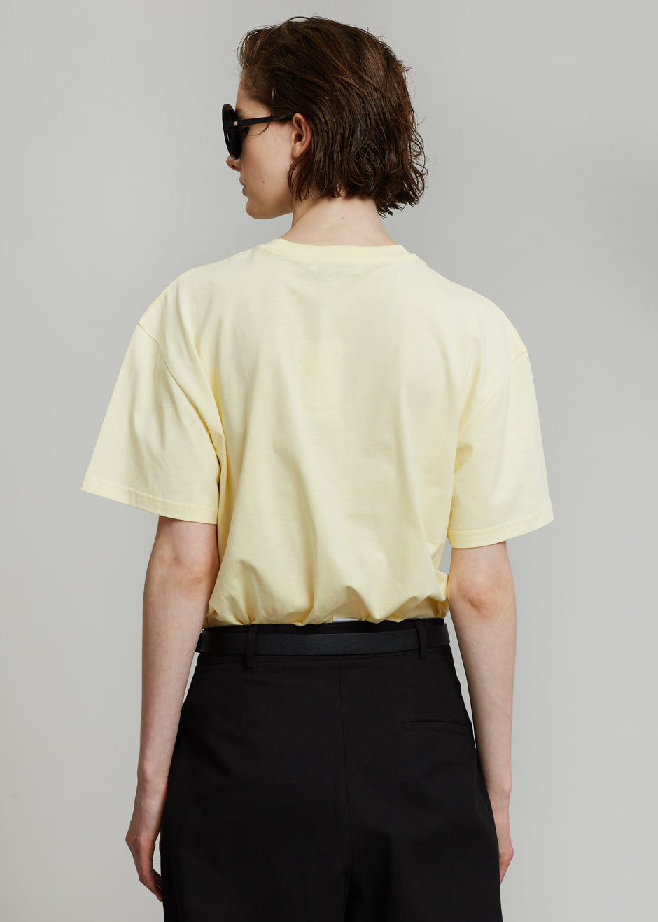 JW Anderson Swan Embroidered Logo T-Shirt - Yellow - 6