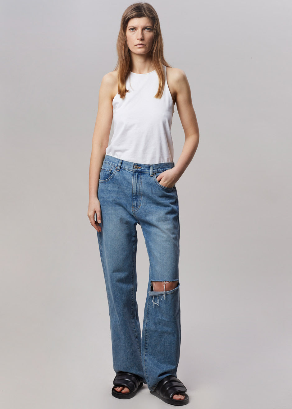Laon Ripped Jeans - Worn Wash – Frankie Shop Europe