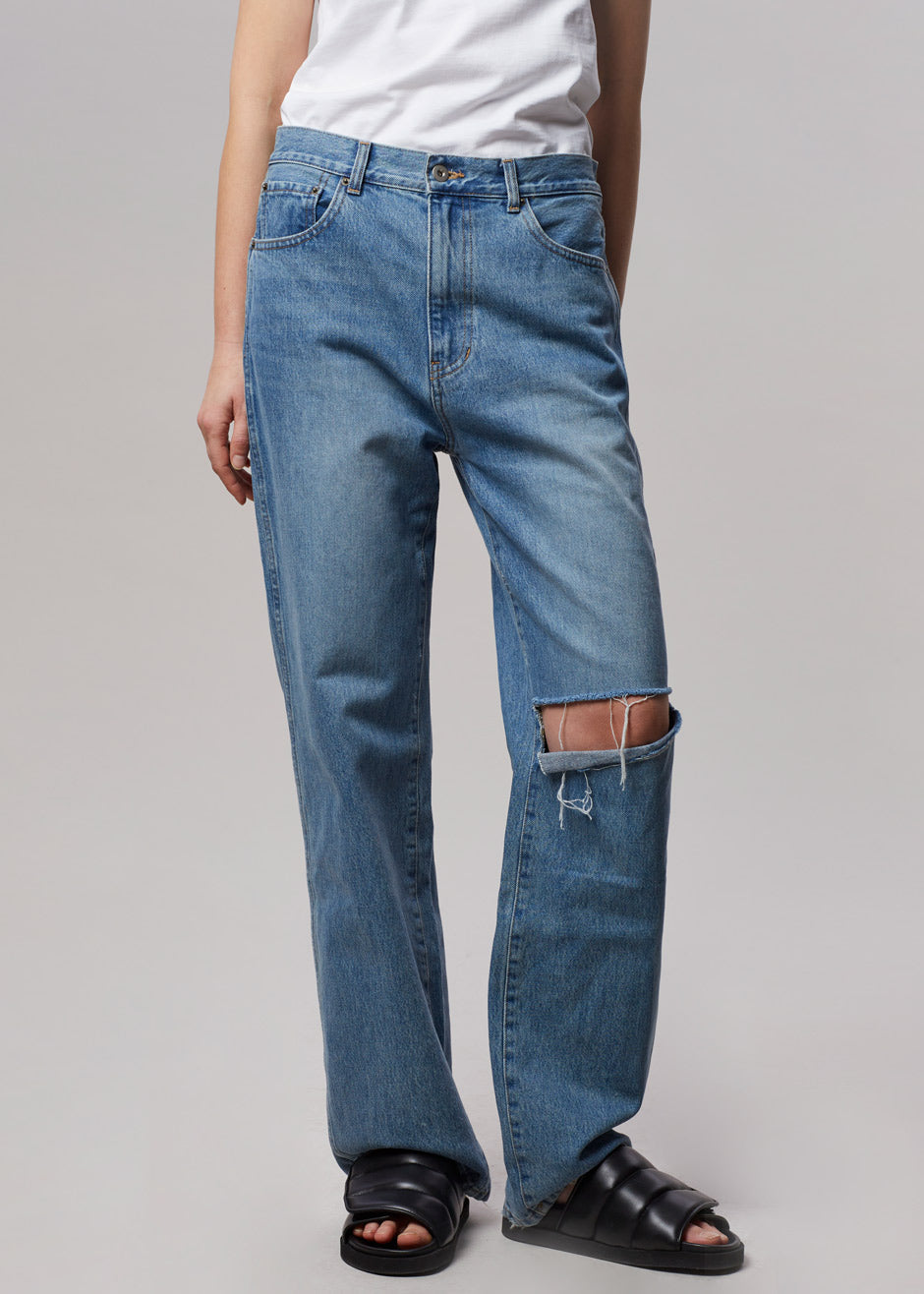 Laon Ripped Jeans - Worn Wash - 2