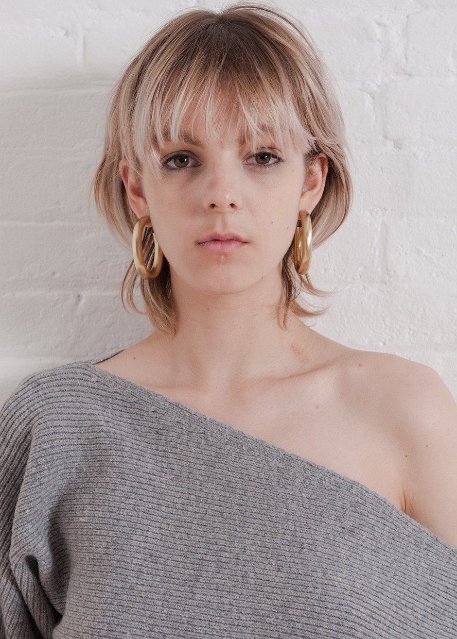 Laura Lombardi Curve Earrings - Gold - 1