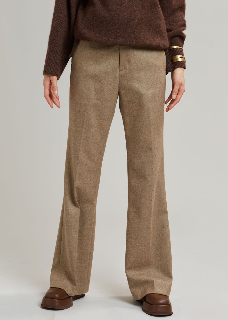 Lennon Wool Pants - Sand - 2