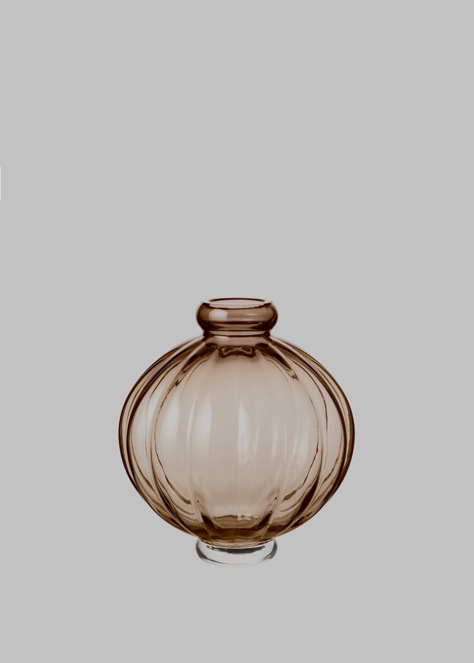 Louise Roe Balloon Glass Vase 01 - Smoke - 1