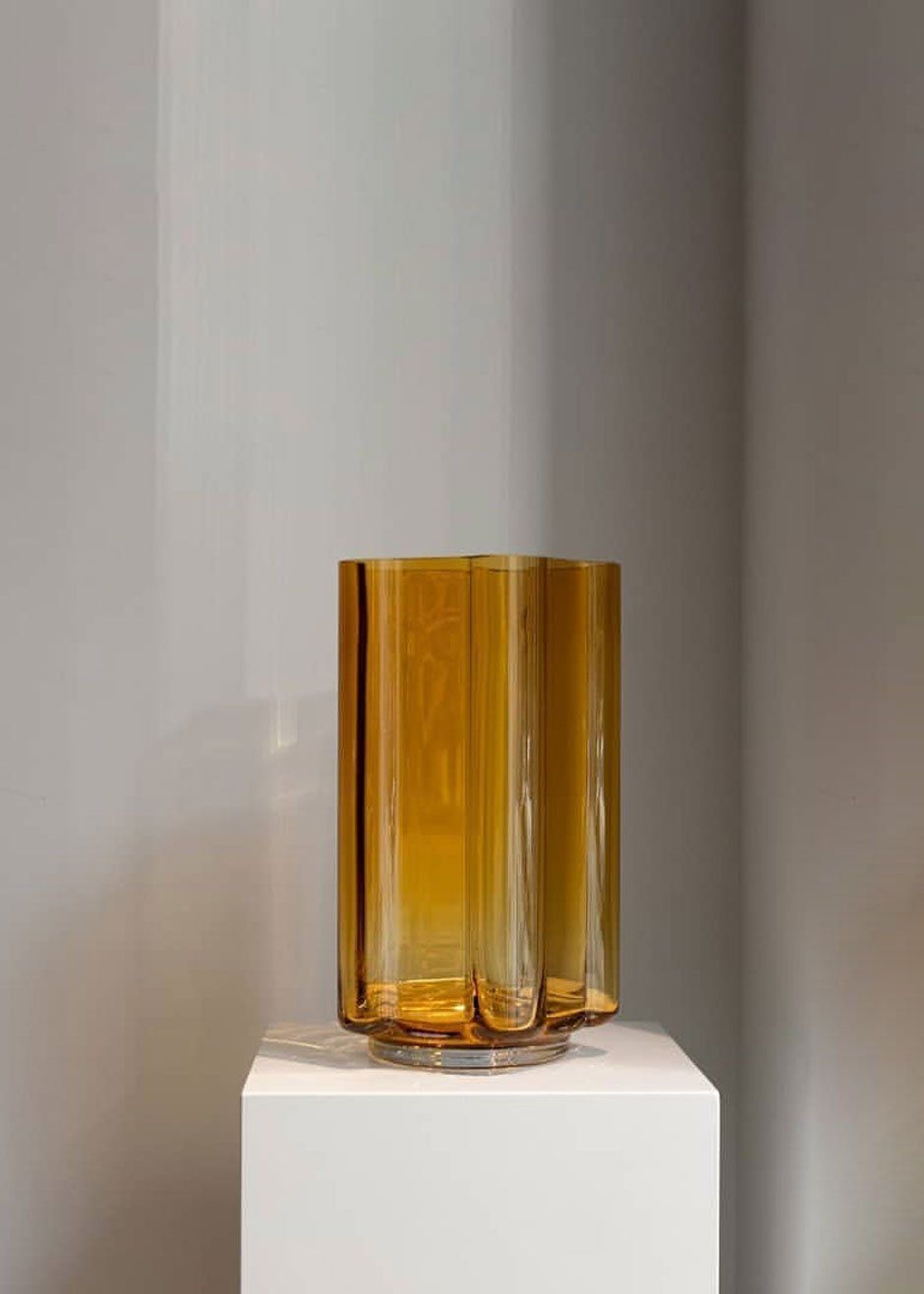 Louise Roe Funki Asymmetric Vase - Amber