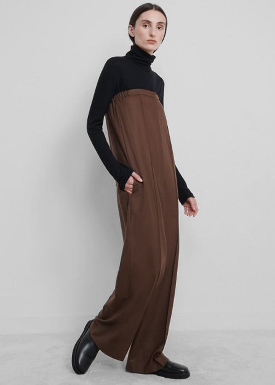 Loulou Studio Mellal Jumpsuit - Choco - 9