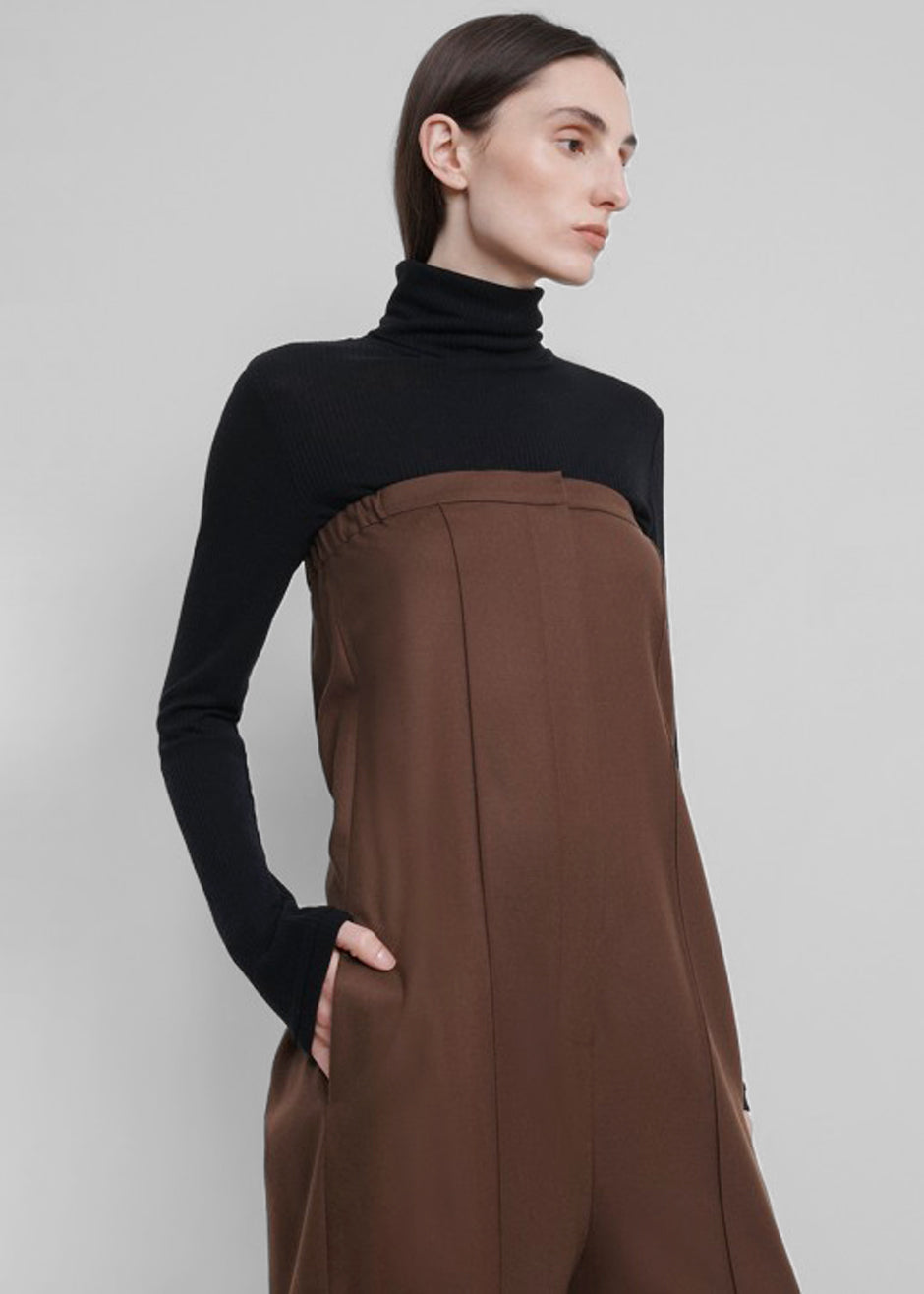 Loulou Studio Mellal Jumpsuit - Choco - 6