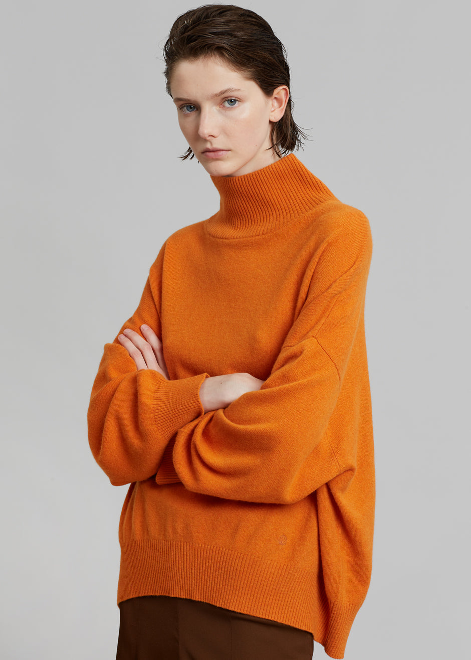 Loulou Studio Murano Cashmere Sweater - Orange - 1