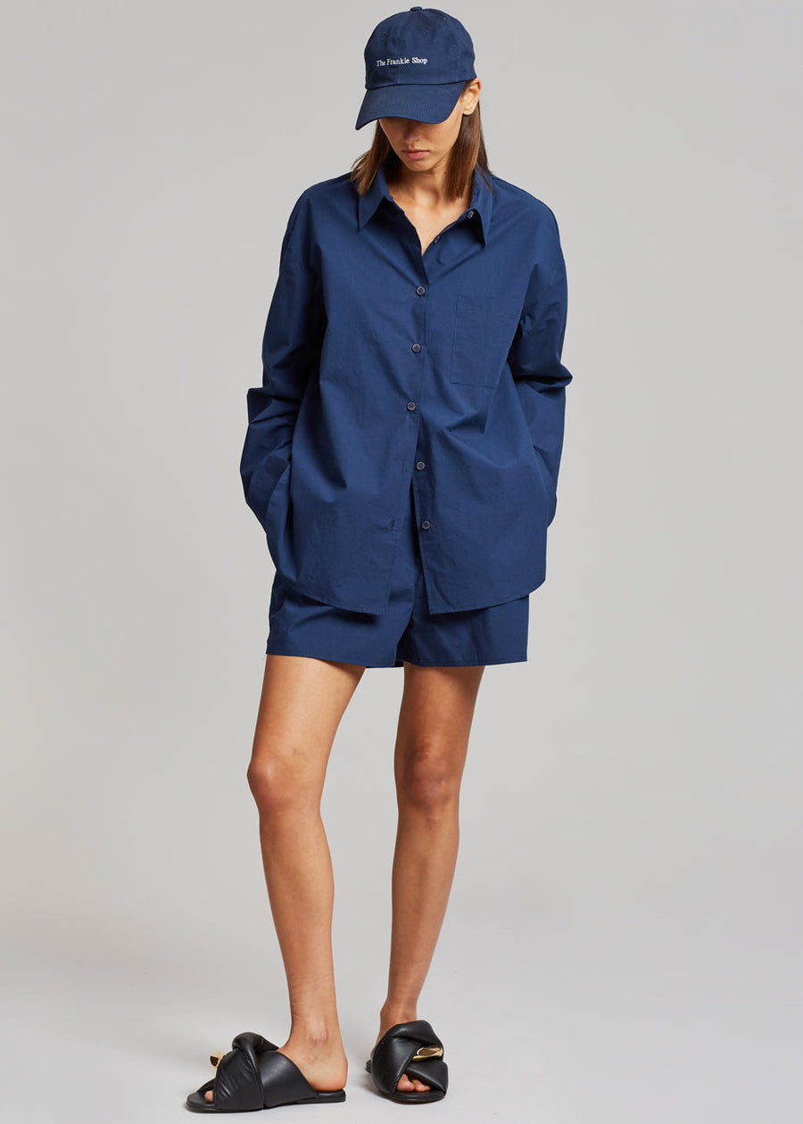 Lui Organic Cotton Shirt - Navy - 2