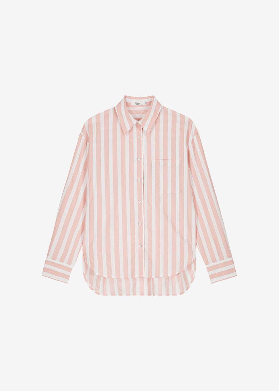Lui Wide Stripe Shirt - Pink - 13