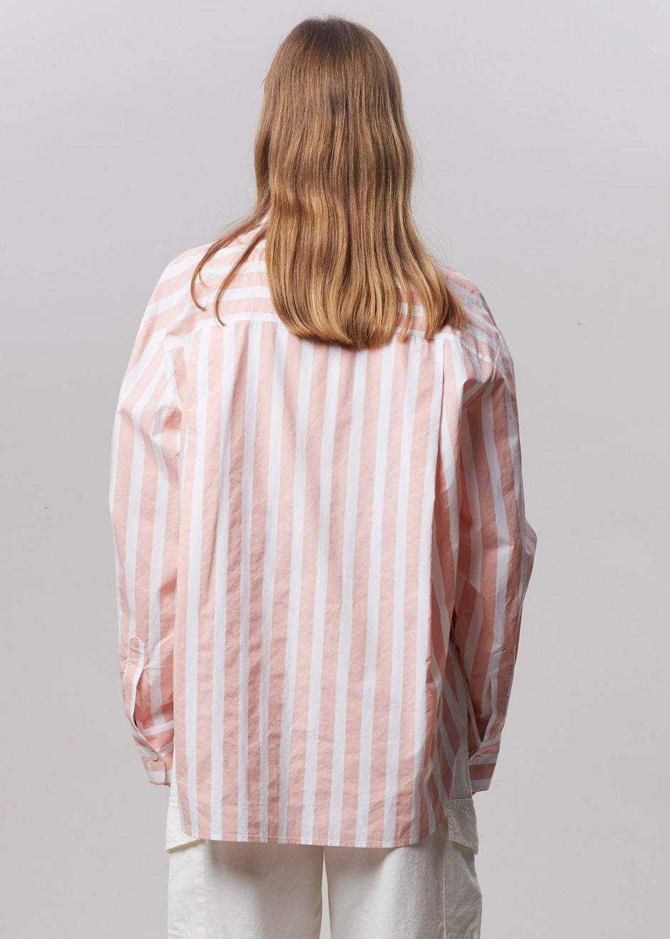 Lui Wide Stripe Shirt - Pink - 11