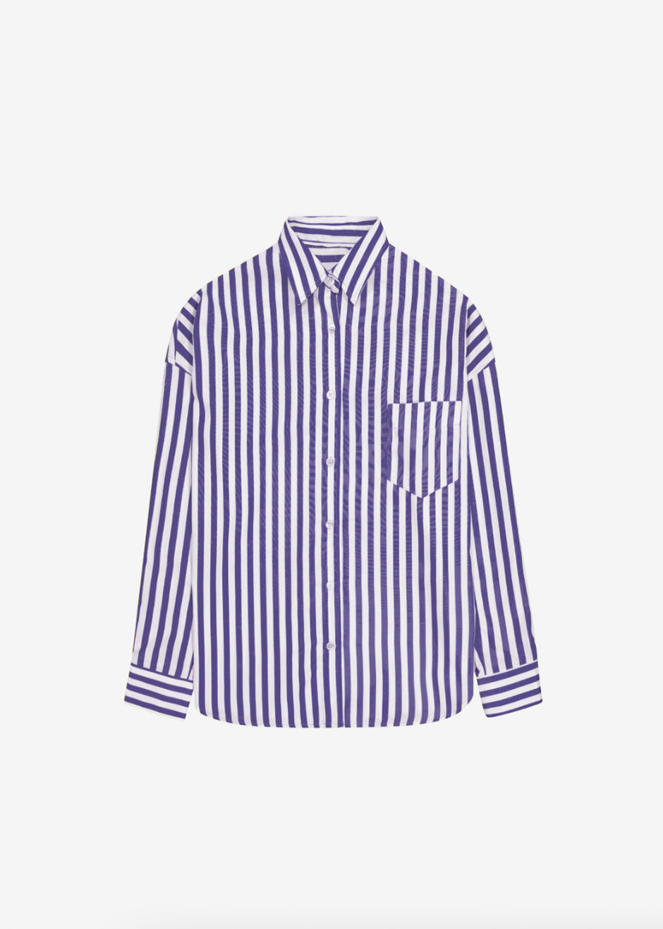 Lui Stripe Shirt - Deep Blue - 9