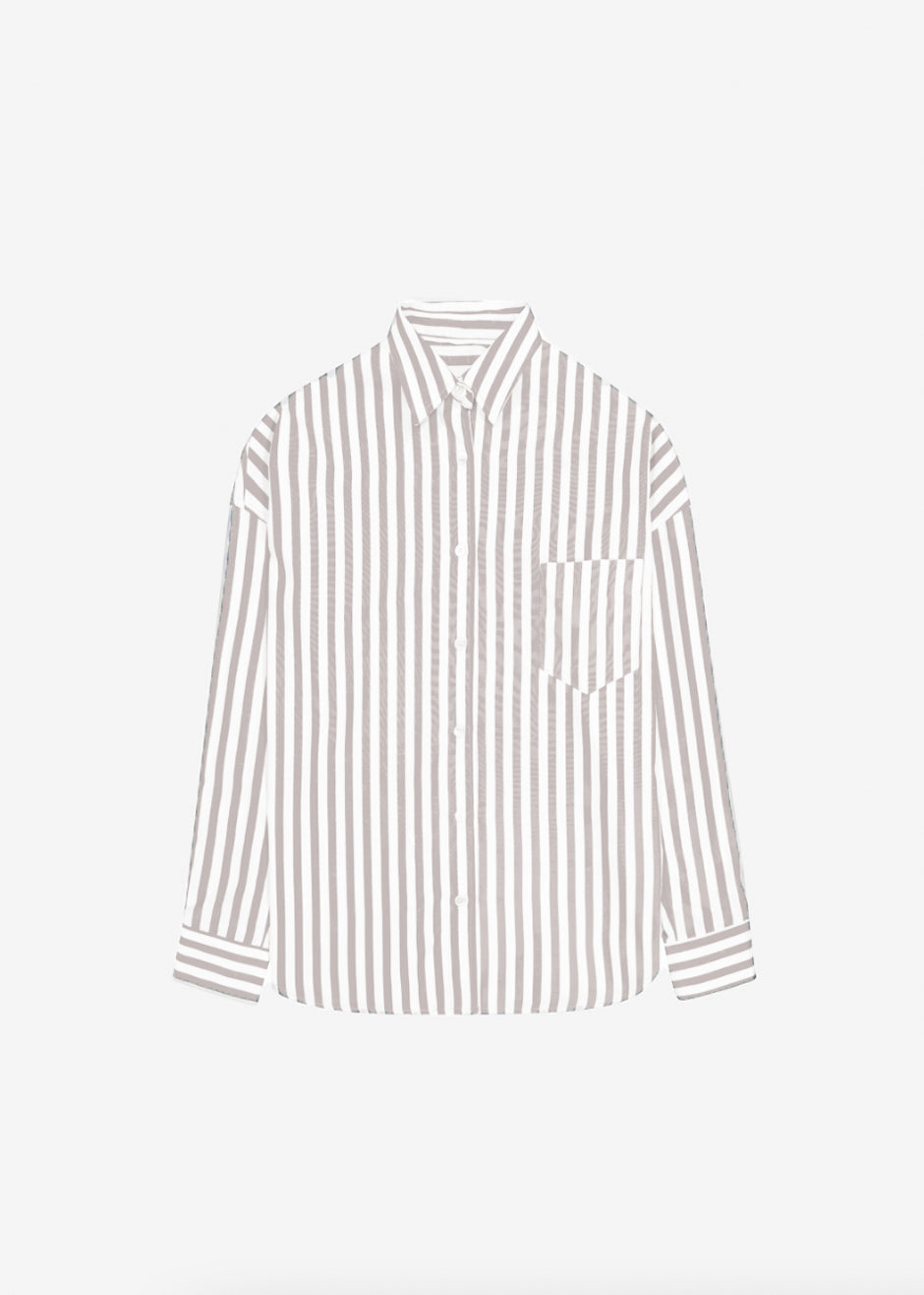 Lui Stripe Shirt - Sand - 11