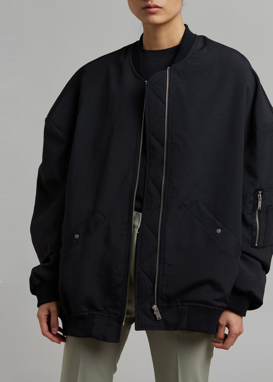 Lumi Bomber Jacket - Black – Frankie Shop Europe