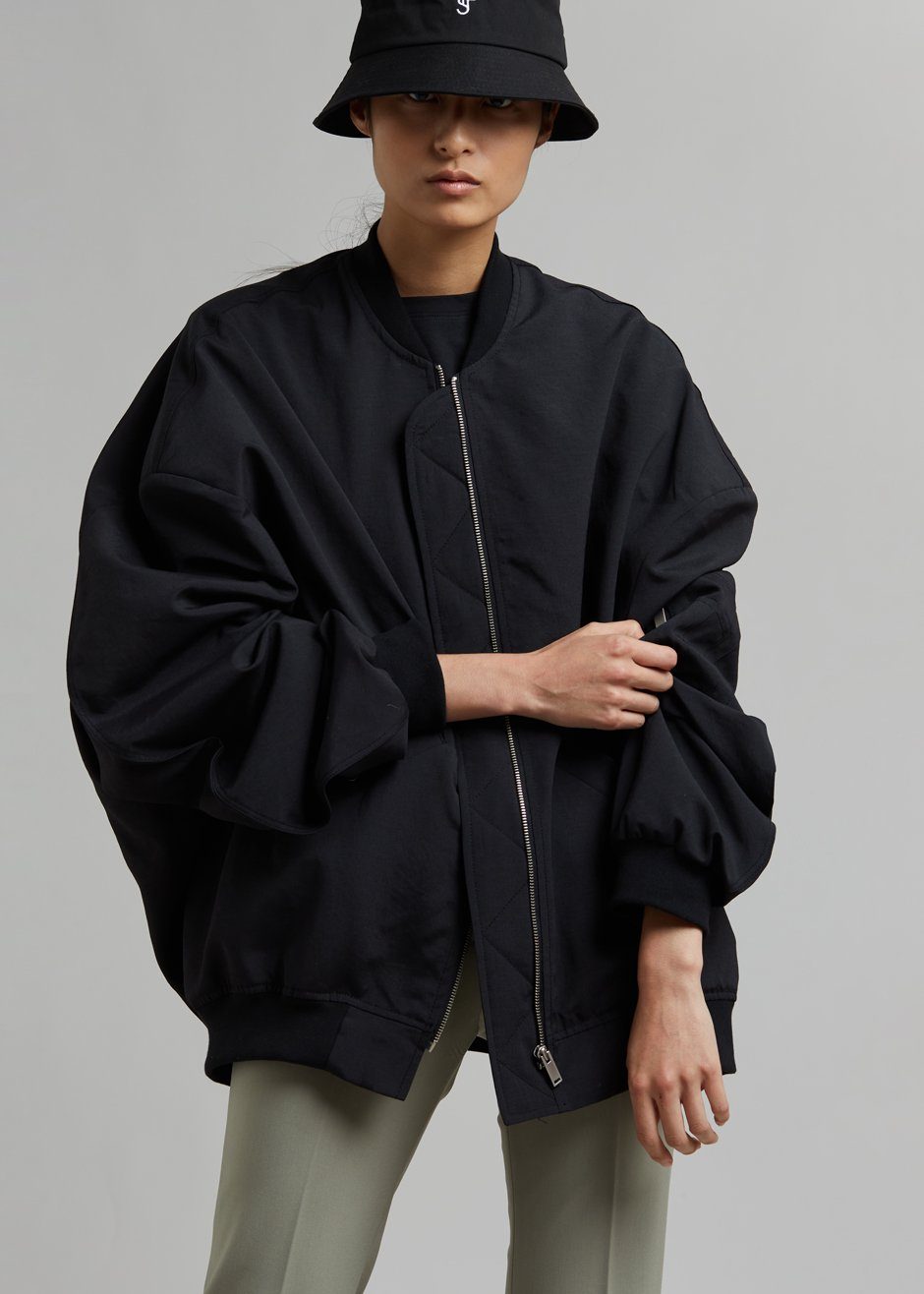 Lumi Bomber Jacket - Black - 1