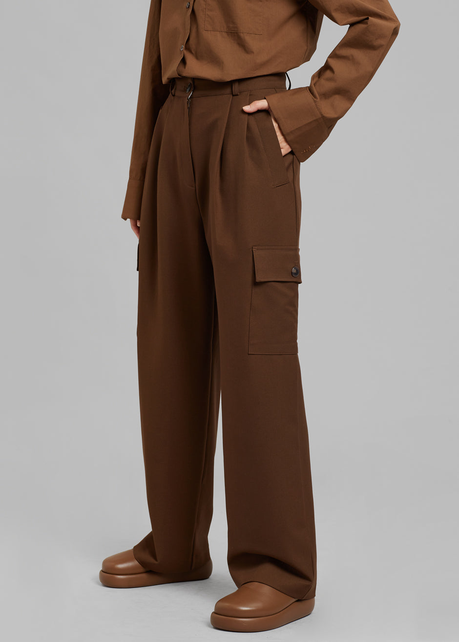Maesa Cargo Pants - Brown - 5