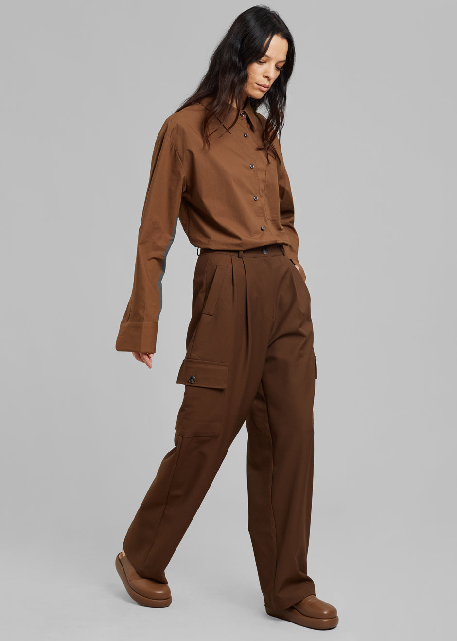 Maesa Cargo Pants - Brown - 4