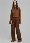 Maesa Cargo Pants - Brown Pants The Frankie Shop