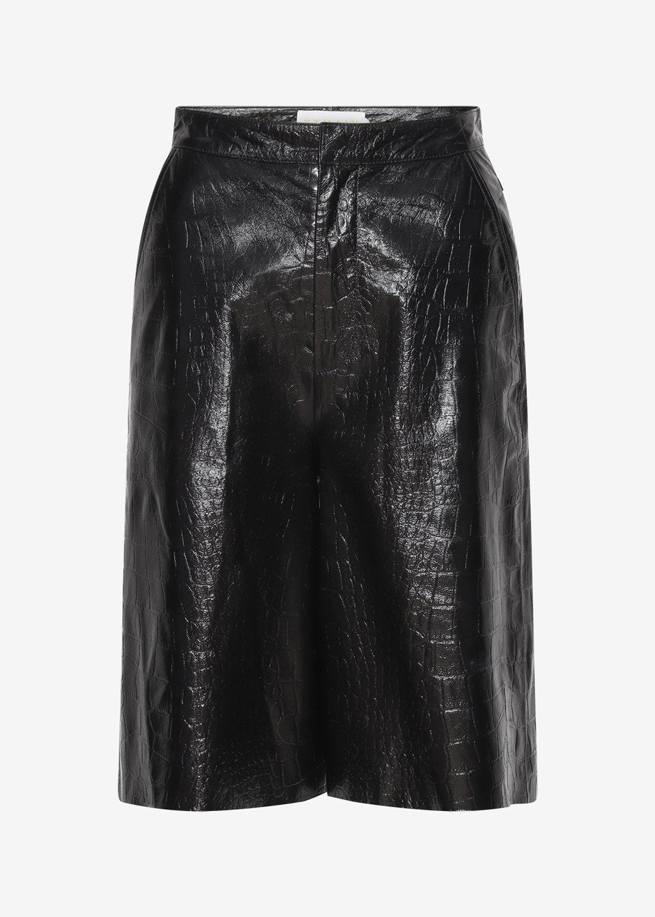 REMAIN Manua Leather Shorts - Black - 10