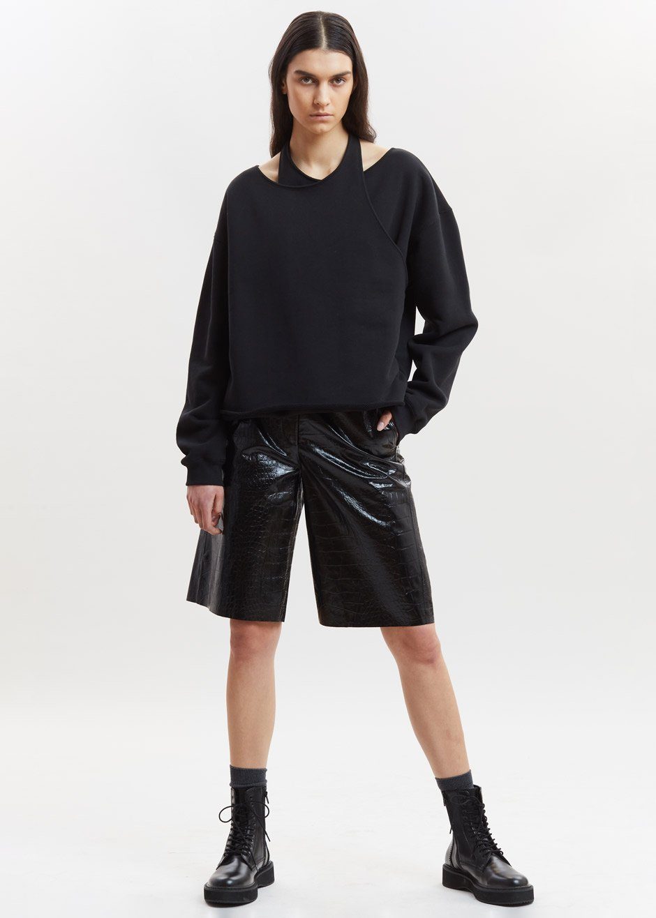 REMAIN Manua Leather Shorts - Black - 2