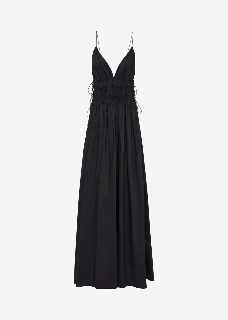 Matteau Shirred Triangle Dress - Black - 5