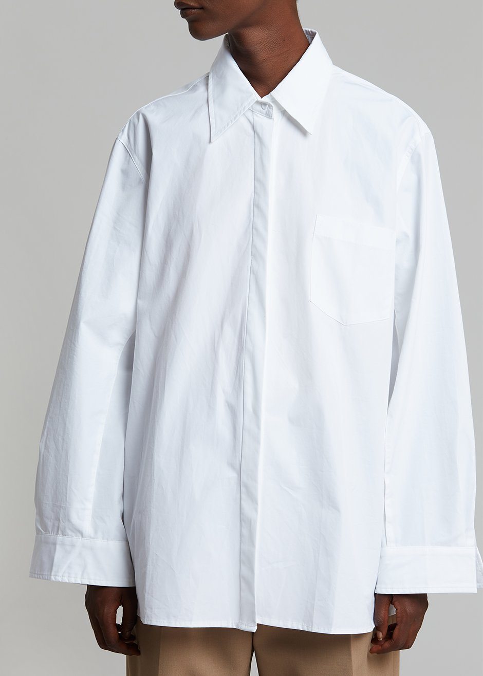 Mayim Oversized Shirt - White - 5