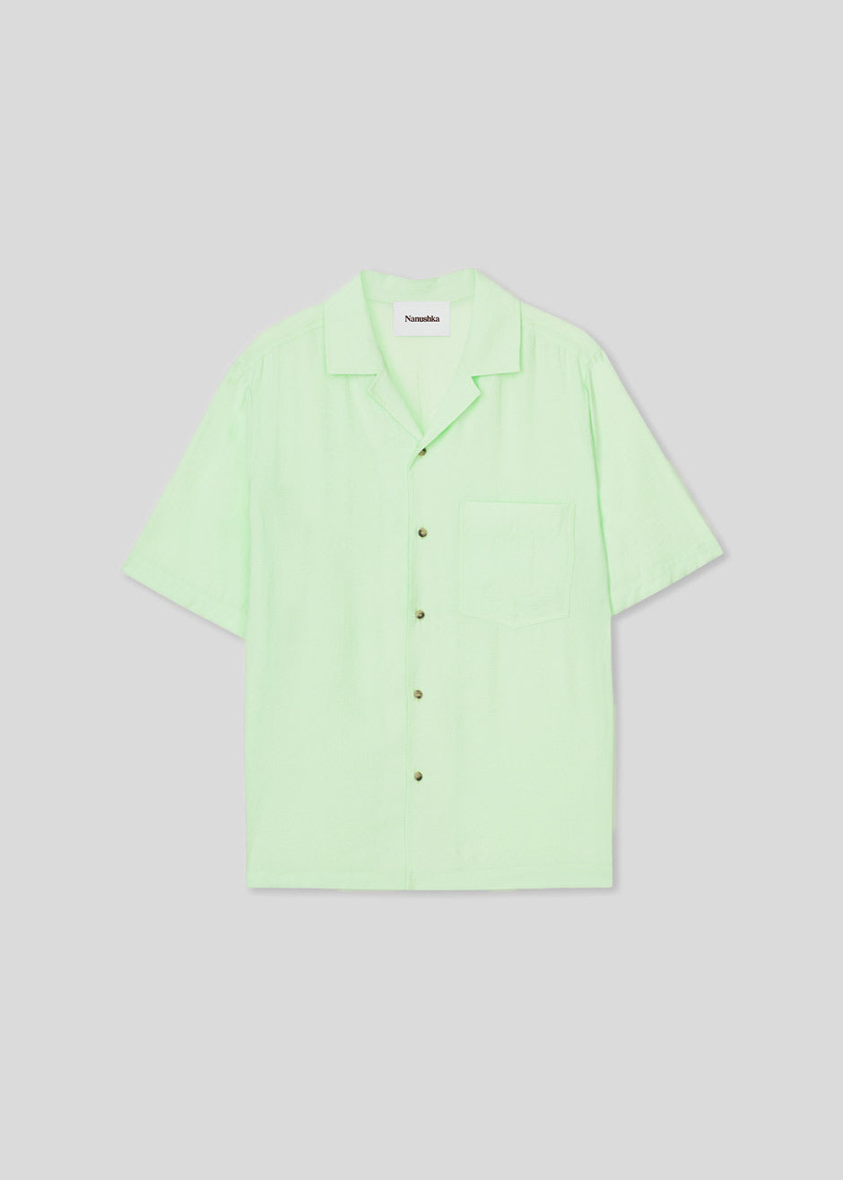 Nanushka Bodil Shirt - Jade - 9