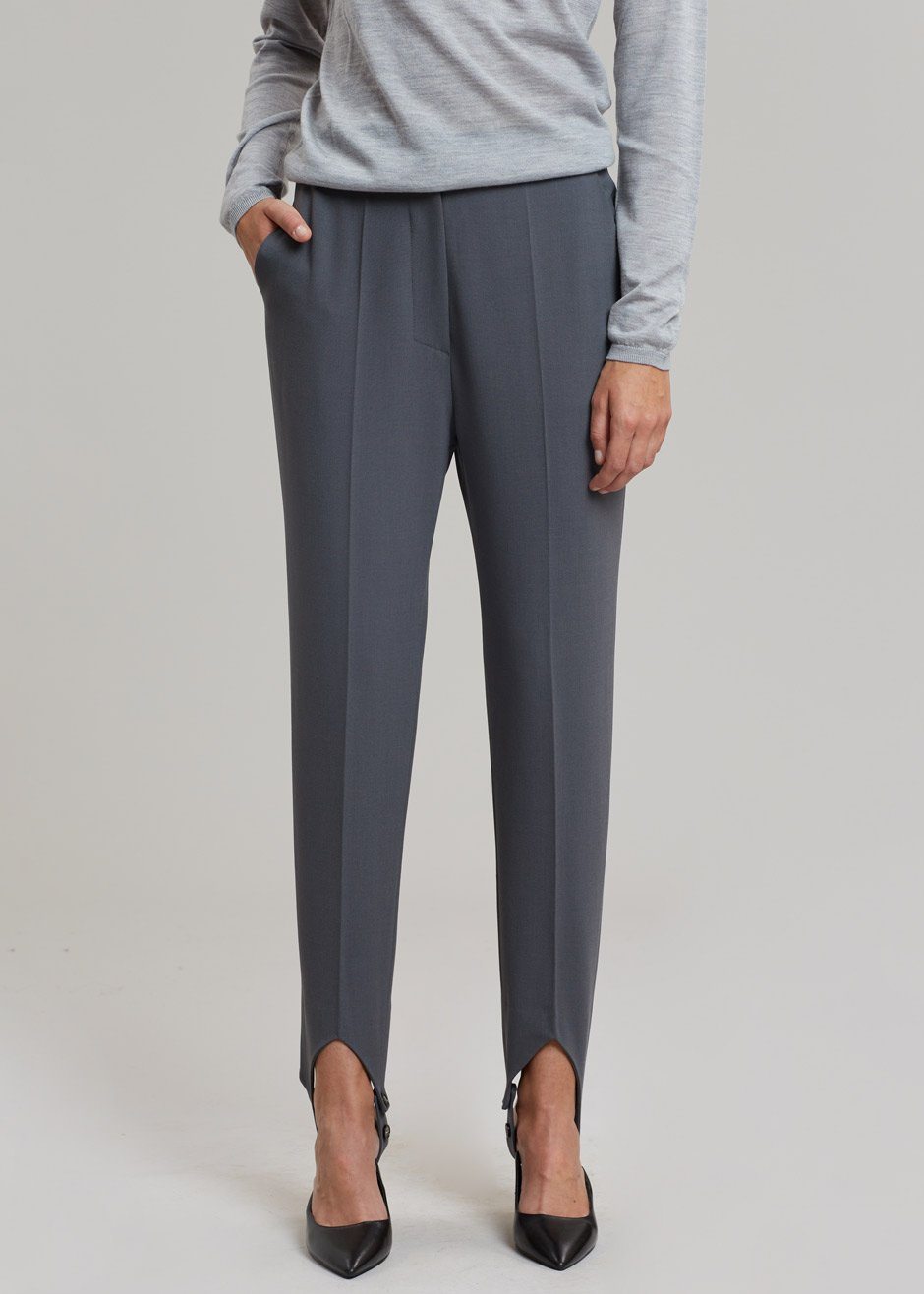 Nanushka Darby Stirrup Suit Pants - Grey - 6