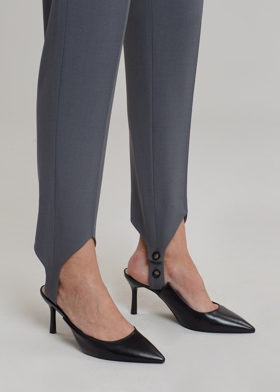 Nanushka Darby Stirrup Suit Pants - Grey - 2