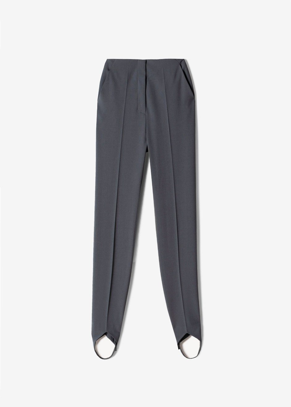 Nanushka Darby Stirrup Suit Pants - Grey - 10