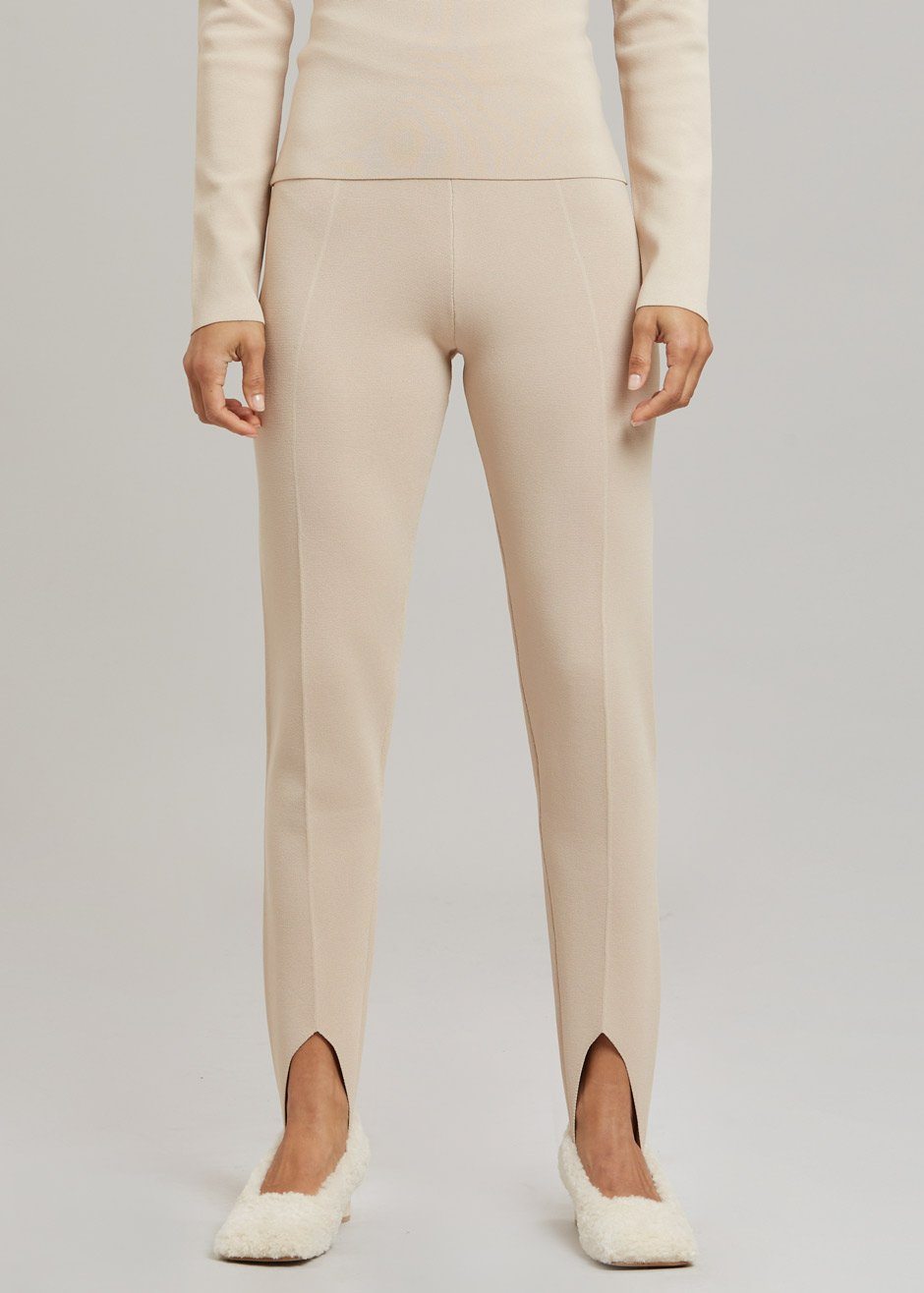 Nanushka Lia Stirrup Pants - Beige - 5