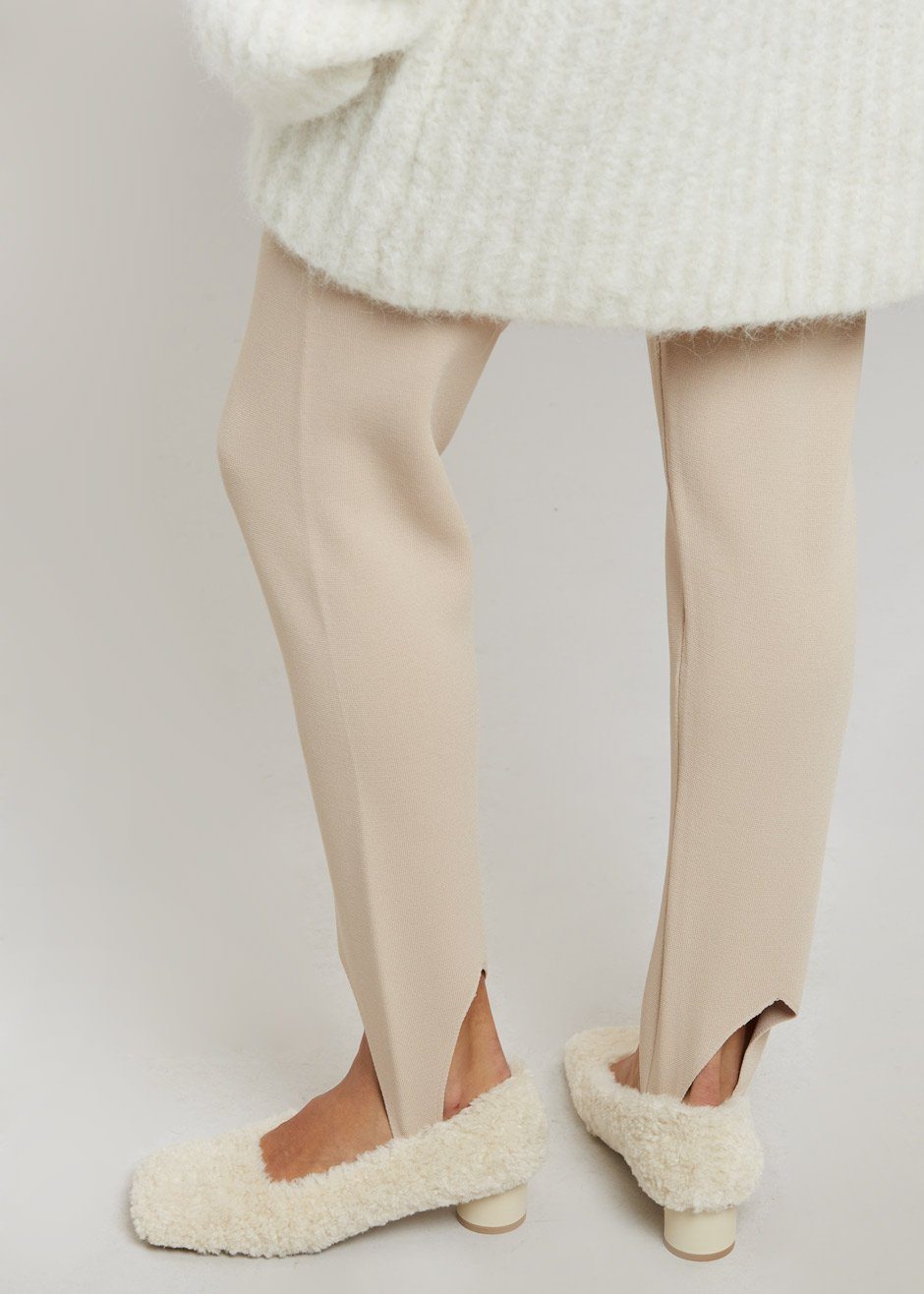 Nanushka Lia Stirrup Pants - Beige - 3