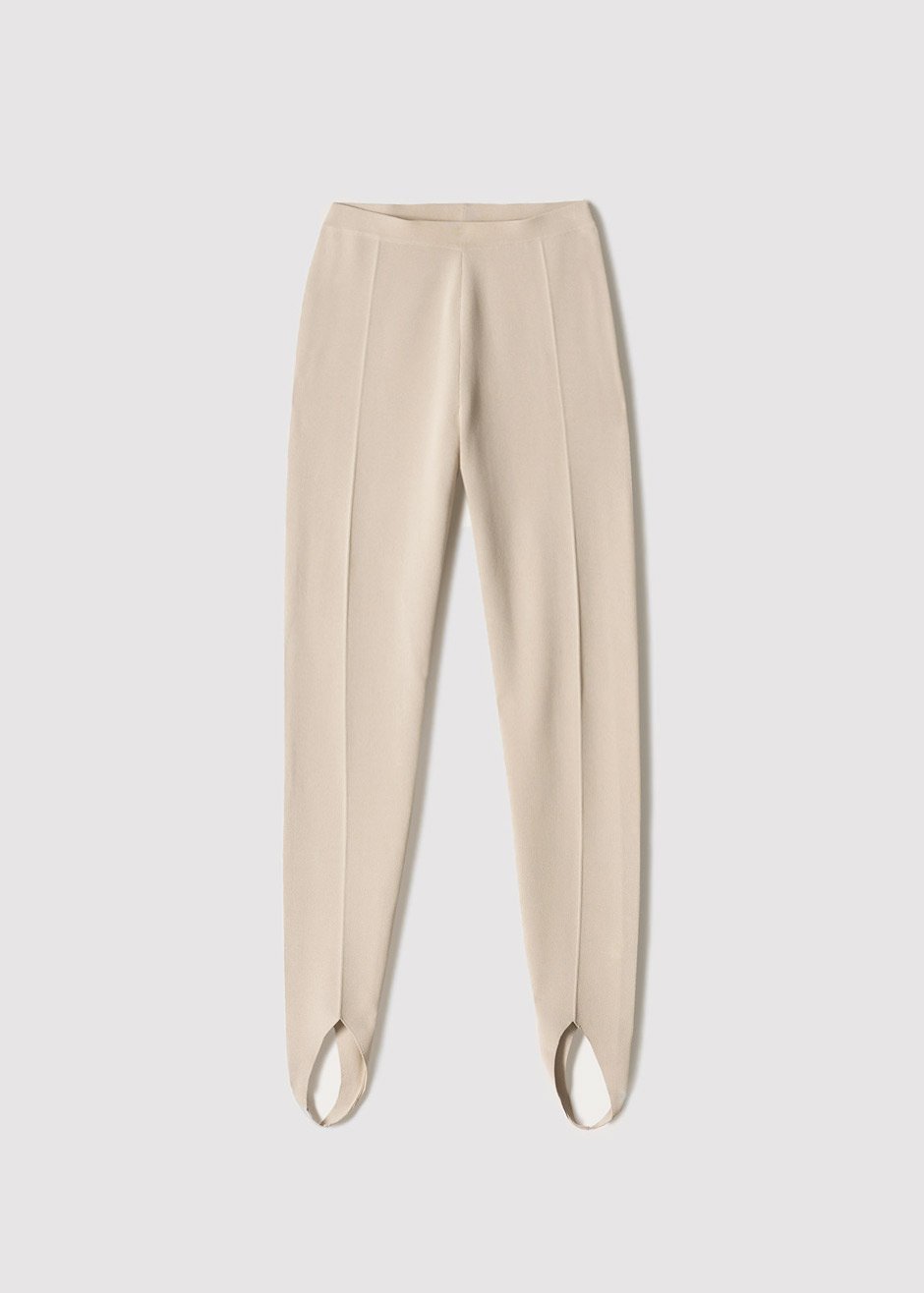 Nanushka Lia Stirrup Pants - Beige - 7