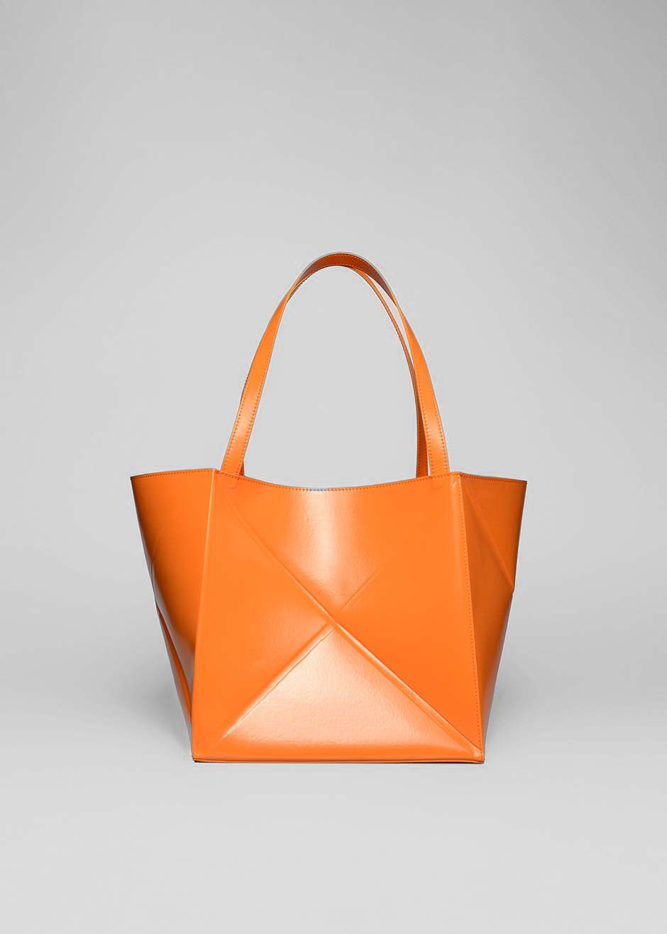Nanushka Origami Tote - Orange - 1