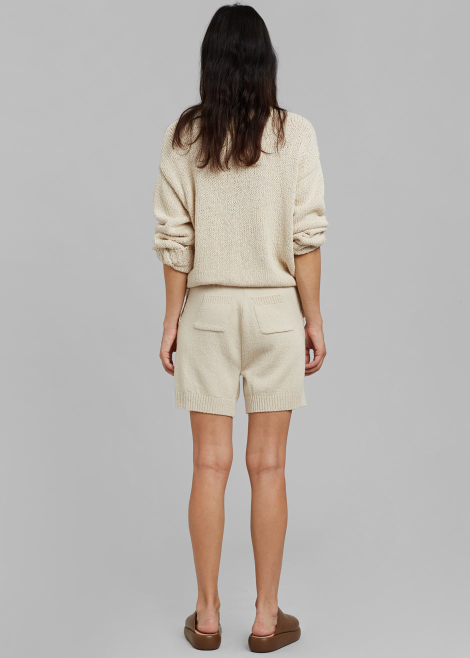 Ode Knit Shorts - Cream - 11