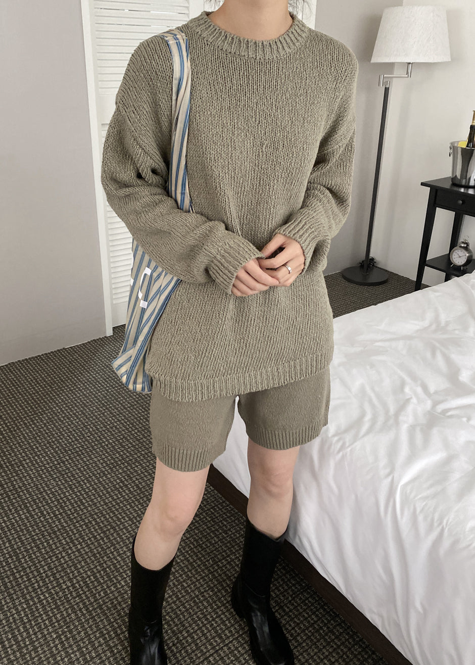 Ode Knit Shorts - Olive - 9