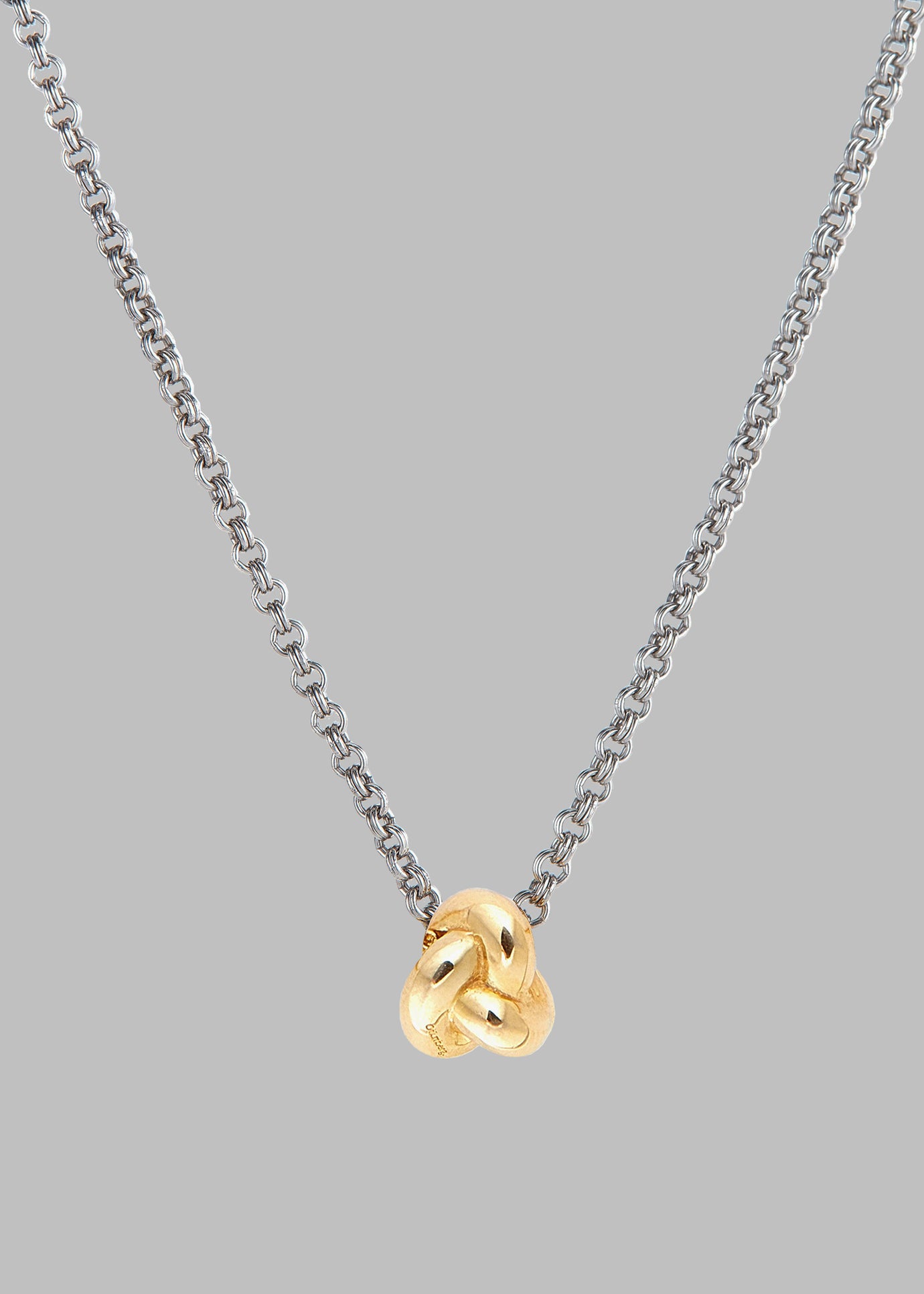 Otiumberg Mixed Metal Knot Necklace - Gold
