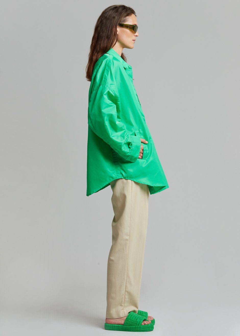 Perla Shirt Jacket - Kelly Green - 11