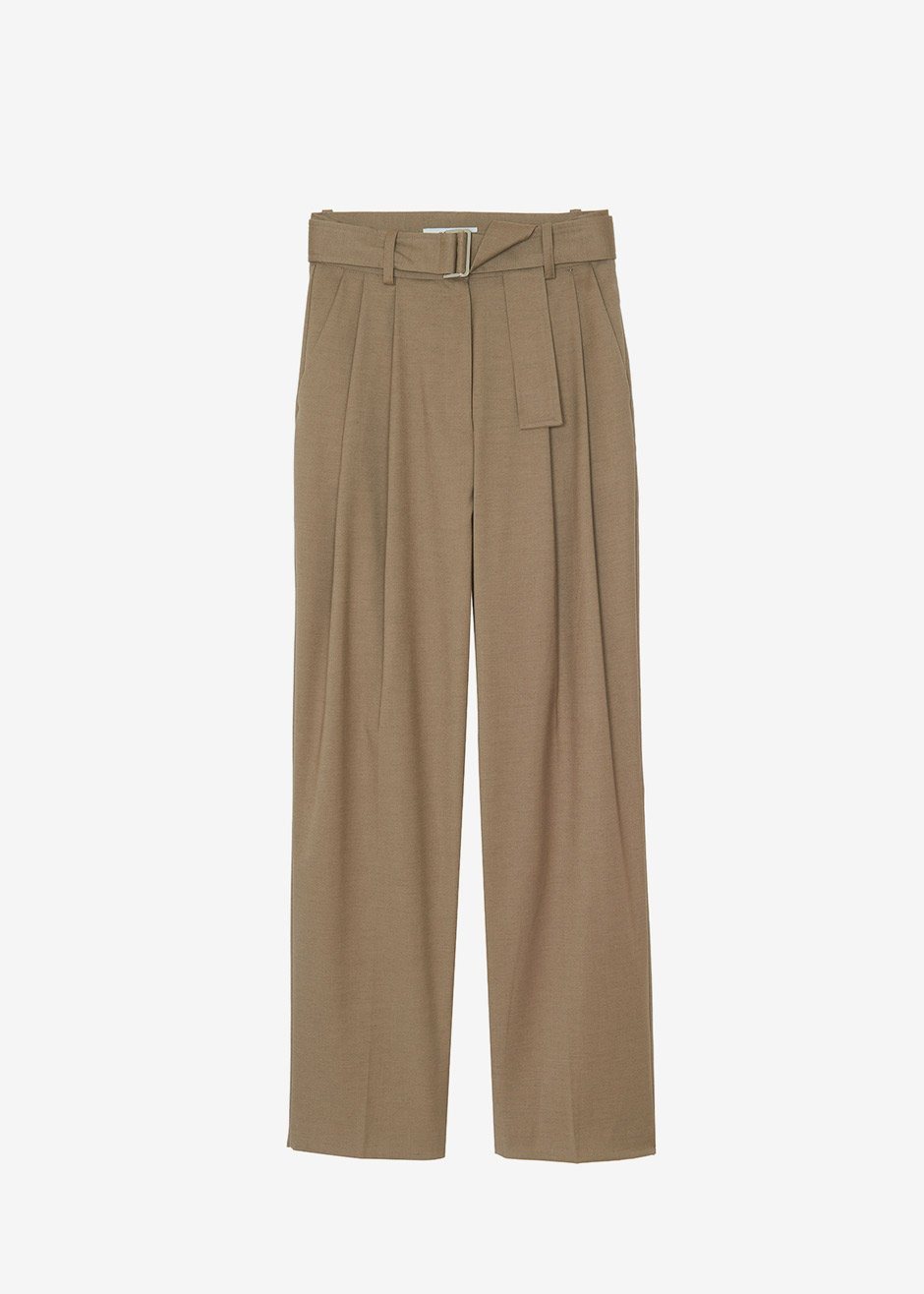 Ramson Pleated Trousers - Taupe - 9